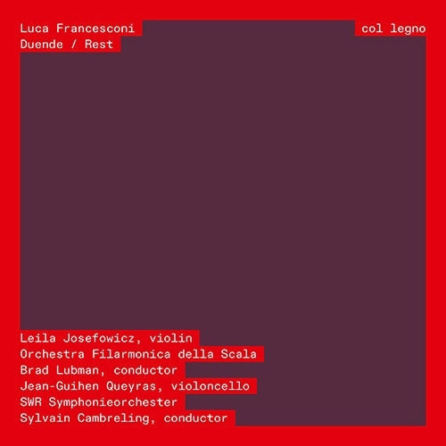 Brad Lubman 、Orchestra Filarmonica della Scala 、Sylvain Cambreling 、SWR Symphonieorchester - Francesconi, Luca :Duende / Rest - Import CD