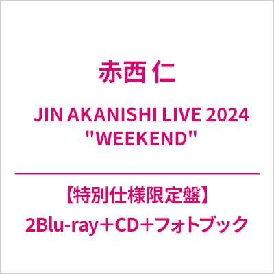 Jin Akanishi - Jin Akanishi Live 2024 "Weekend" - Japan Deluxe Edition 2 Blu-ray Discs + CD + Photo Book Limited Edition