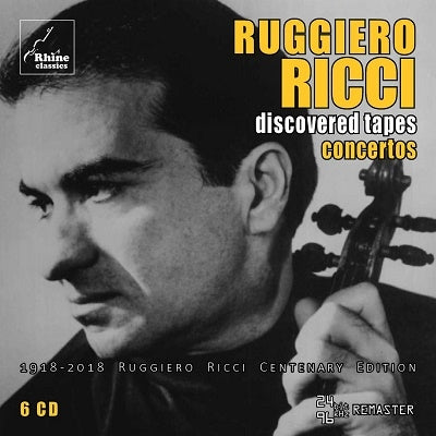Ruggiero Ricci - Discovered Tapes Concertos - Import 6 CD