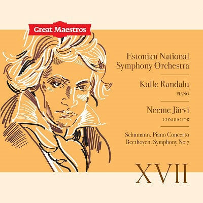 Neeme Järvi - Beethoven Symphony No.7, Schumann Piano Concerto : Neeme Jarvi / Estonian National Symphony Orchestra, Kalle Randalu(P) - Import CD
