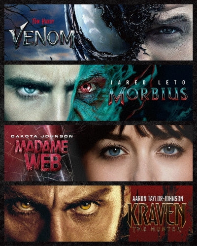 Venom - Venom |venom: Let There Be Carnage|venom: The Last Dance|morbius|madame Web|kraven The Hunter - Japan 6 Blu-ray Disc Box Set