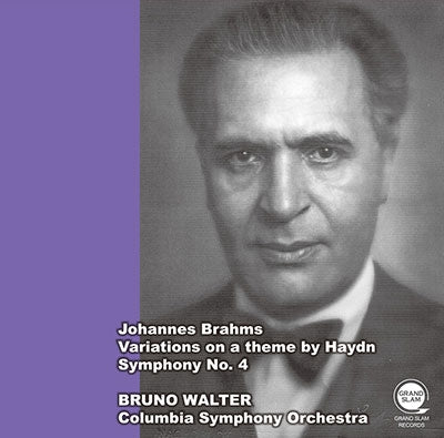 Bruno Walter, Columbia Symphony Orchestra - Brahms (1833-1897) Symphony No.4, Haydn Variations : Bruno Walter / Columbia Symphony Orchestra -Transfers & Production: Naoya Hirabayashi - Import CD