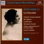 Lorenzo Molajoli - Historical - Ponchielli: La Gioconda / Arangi-Lombardi, etc - Import 3 CD