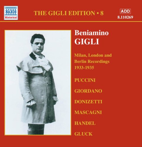 Bennamino Giuri - The Gigli Edition Vol.8 London, Berlin Recordings, 1933-1935:Beniamino Gigli - Import CD
