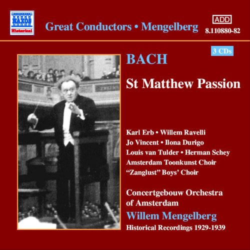 Bach (1685-1750) - Matthaus-passion: Mengelberg / Concertgebouw.o, Etc +bach: Suite.2, Concerto - Import 3 CD