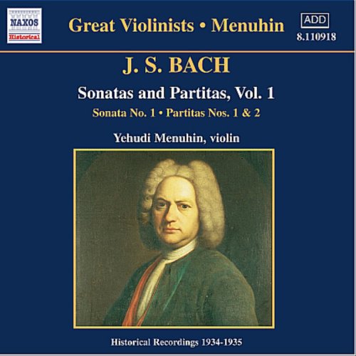 Bach (1685-1750) - Sonatas & Partitas For Solo Violin Vol.1: Menuhin(Vn) - Import CD