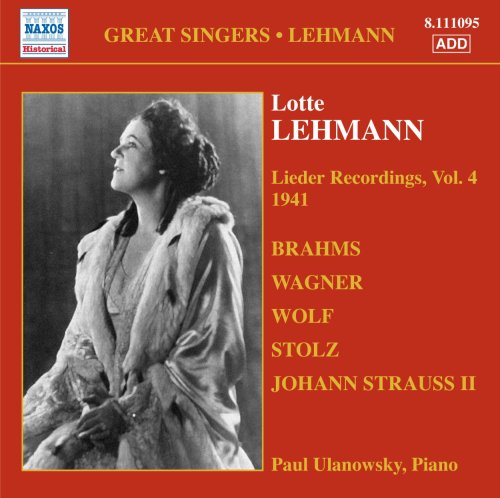 Rotterdammer (Rotterdam Man) - Lotte Lehmann Lieder Recordings Vol.4-1941 - Import CD