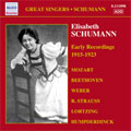 Elisabeth Schumann - GREAT SINGERS:ELISABETH SCHUMANN -EARLY RECORDINGS 1915-1923:BEETHOVEN:FIDELIO/WEBER:DER FREISCHUTZ/ETC:ELISABETH SCHUMANN(S)/(ALL TRACKS WITH ORCHESTRA) - Import CD