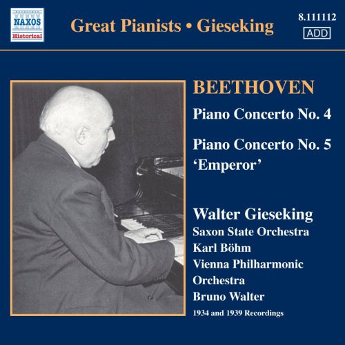 Beethoven (1770-1827) - Piano Concerto.4, 5: Gieseking(P)Bohm / Saxon State O Walter / Vpo - Import CD