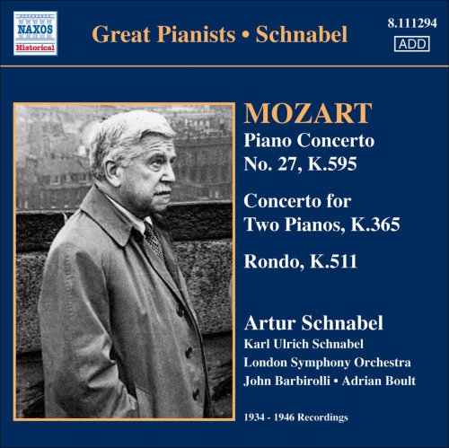 Mozart (1756-1791) - Piano Concerto, 10, 27, Etc: Schnabel(P)Boult / Barbirolli / Lso K.u.schnabel(P) - Import CD