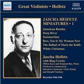 Jascha Heifetz, Bing Crosby - Jascha Heifetz Miniatures Vol.1 1944-1946 - Import CD
