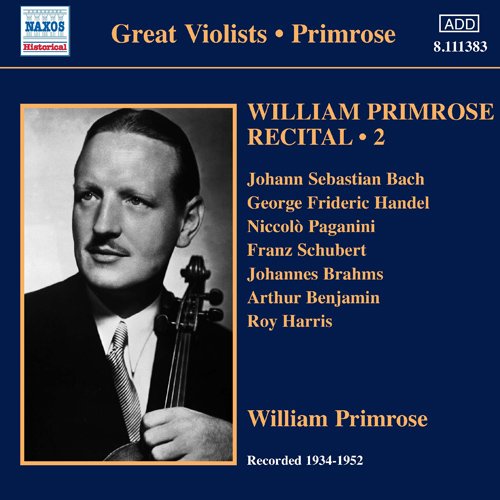 William Primrose - William Primrose : Recital Vol.2 - Import CD