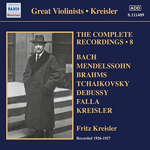 Fritz Kreisler - Fritz Kreisler : Complete Recordings Vol.8 (1926-1927) - Import CD