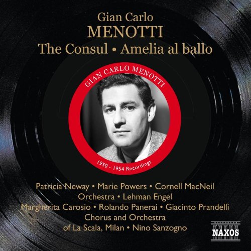 Menotti (1911-2007) - The Consul: L.engel / Cornell Macneil, Amelia Al Ballo: Sanzogno / Teatro Alla Scala - Import 2 CD