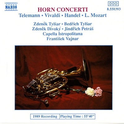 Bedrich Tylsar, Zdenek Tylsar, Zdenek Divoky - Horn Concerti - Telemann, Vivaldi, et al / Tylsar, Vajnar - Import CD