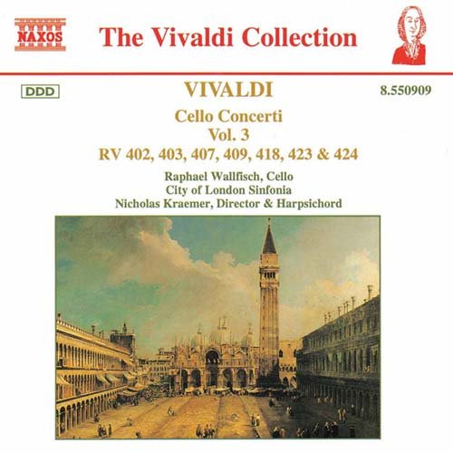 Vivaldi (1678-1741) - Cello Concertos Vol.3 : ウォルフィッシュ, クレーマー / City Of London Sinfonia - Import CD