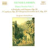 Benjamin Frith - Mendelssohn: Piano Works, Vol. 1 - Import CD