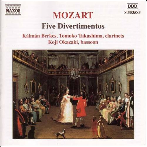 Mozart (1756-1791) - Divertimento K.439b: Berkes, 高嶋友子(Cl), 岡崎耕治(Fg) - Import CD