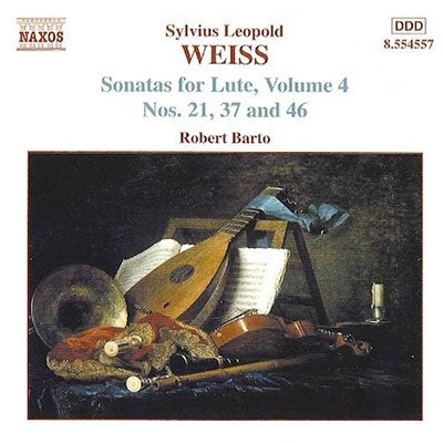 Robert Barto - Weiss: Sonatas for Lute 4 (No. 21, No. 37, No. 46) - Import CD