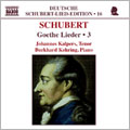 KALPERS, KEHRING - Deutsche Schubert-Lied-Edition V16 - Goeth - Import CD
