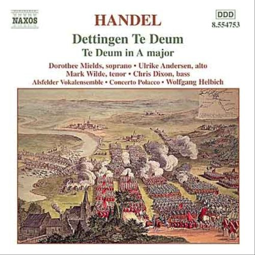 Handel (1685-1759) - Te Deum: Helbich / Alsfeld Vocalensemble - Import CD