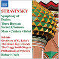 Robert Kraft - Stravinsky: Symphony of Psalms, etc / Robert Craft, et al - Import CD