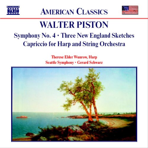 Piston, Walter (1894-1976) - Sym.4, Capriccio, 3 New Englandsketches: Schwarz / Seattle.so, Wunrow(Hp) - Import CD