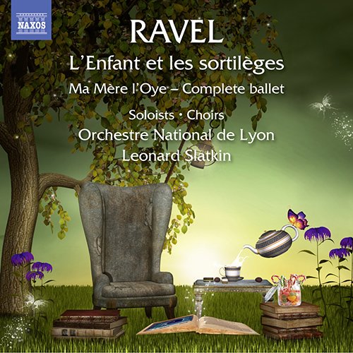 Ravel (1875-1937) - L'Enfant et les sortileges : Slatkin / Lyon National Opera, Hebrard, Galou, Pasturaud, etc (2013 Stereo)+Ma Mere L'Oye Suite - Import CD