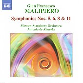Antonio De Almeida - Malipiero: Symphonies Vol.3 - No.5, No.6, No.8, No.11 / Antonio de Almeida, Moscow SO - Import CD