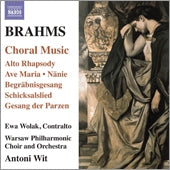Brahms (1833-1897) - Works for Choral & Orchestra : Wit / Warsaw Pohilharmonic & Choir, Wolak - Import CD