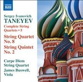 Carpe Diem String Quartet - Taneyev: Complete String Quartets Vol.5 - Import CD