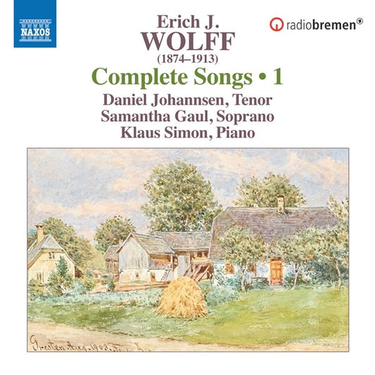 Daniel Johannsen - Erich J.Wolff:Complete Songs 1 - Import CD