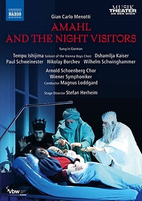 Magnus Rodgar, Vienna Philharmonic Orchestra, Ishijima Tenpu, Christophe Dangel - Menotti (1911-2007) (Deutsch)Amahl And The Night Visitors : Herheim, Loddgard / Vienna Symphony Orchestra, Tempu Ishijima, Dshamilja Kaiser, Etc (2022 Stereo) - Import DVD