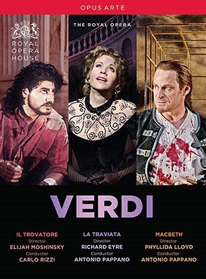 Carlo Rizzi, Antonio Pappano, Royal Opera House Orchestra, Covent Garden - Verdi (1813-1901) Il Trovatore, La Traviata, Macbeth : Rizzi / Pappano / Royal Opera House (3Dvd) - Import 3 DVD