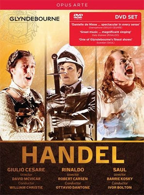 William Christie, Otto Vio Dantone, Ivor Bolton, Grindbourne Choir, Age of Enlightenment Orchestra - Handel (1685-1759) Giulio Cesare, Rinaldo, Saul: Christie / Dantone / I.Bolton / Age Of Enlightenment O - Import 5 DVD Box set