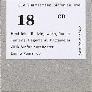 Emilio Pomarico - Bernd Alois Zimmermann: Sinfonien - Import CD