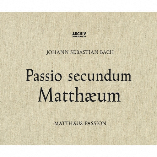Bach: Matthaus-passion - Bach, Johann Sebastian :Karl Richter / Munich Bach Orchestra & Choir (1958) - Japan 3 SHM-CD