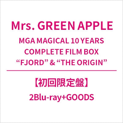 Mrs. Green Apple - MGA MAGICAL 10 YEARS COMPLETE FILM BOX "FJORD" & "THE ORIGIN" - Japan 2 Blu-ray Discs + Photo Book + Merchandise Box Set Limited Edition