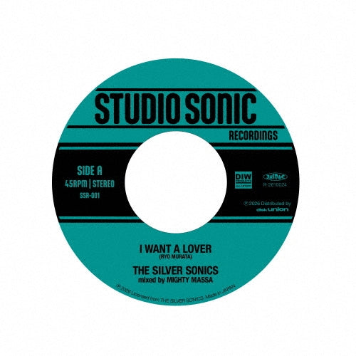 The Silver Sonics - I WANT A LOVER - Japan Vinyl 7 inch Single Record