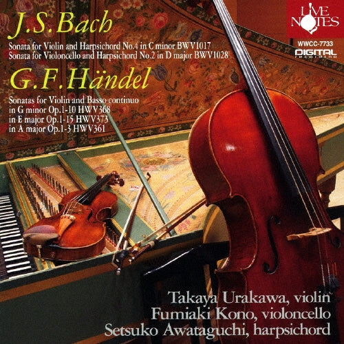 Takaya Urakawa - J.s.bach & G.f.handel: Sonatas - Japan CD