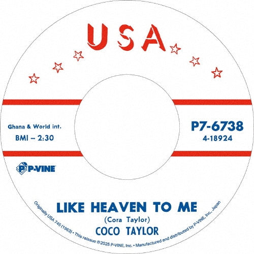 Koko Taylor - Like Heaven To Me C/W Honky Tonky - Japan Vinyl 7 Inch Single Record