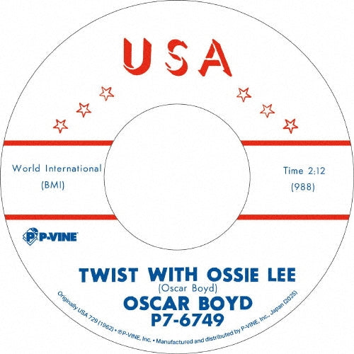 Oscar Boyd - Twist With Ossie Lee C/W She`S My Baby - Japan Vinyl 7 inch Record Limited Edition