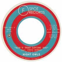 Night Owls - Ain'T That Loving You (Feat. Chris Murray) B/W Are You Lonely For Me, Baby (Feat. Malik Moore) - Import Black Vinyl 7’ Single Record Limited Edition