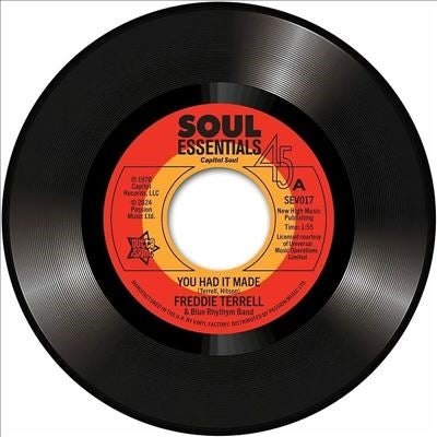 Freddie Terrell 、 Charles Williams - You Had It Made / Standing In The Way - Import 7 inch Shingle Record