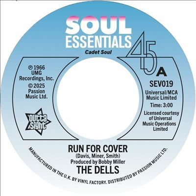 The Dells - Run For Cover/Wear It On Our Face - Import Vinyl 7 inch Record
