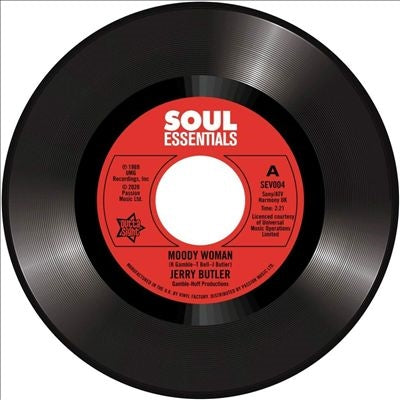 Jerry Butler - Moody Woman/Stop Steppin' on My Dreams - Import Vinyl 7inch Single Record