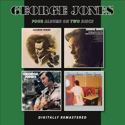 George Jones - A Picture Of Me (Without You) / Nothing Ever Hurt Me (Half As Bad As Losing You) / The Grand Tour / Alone Again - Import 2 CD
