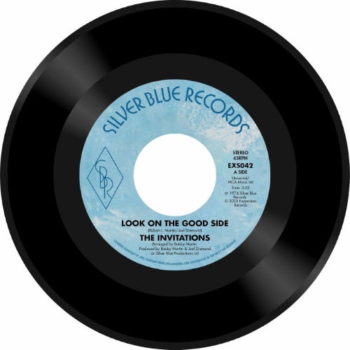The Invitations (Soul) - Look on the Good Side/They Say the Girl's Crazy - Import Vinyl 7’ Single Record