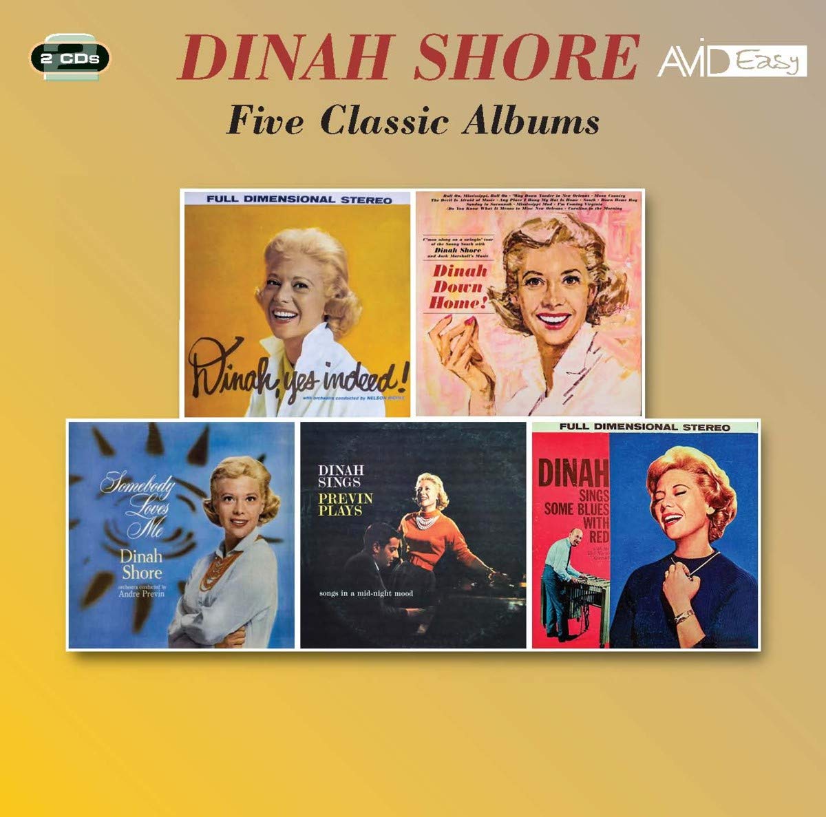 Dinah Shore - Five Classic Albums - Import 2 CD