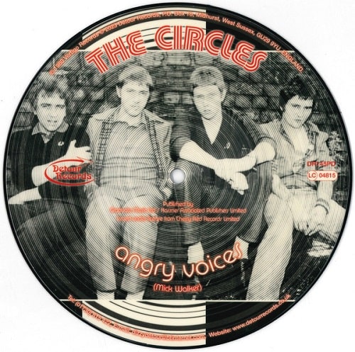 Circles - Angry Voices - Import Picture Disc Vinyl 7 Inch Record